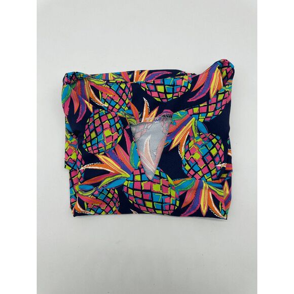 Lulu B Top for Women Pineapples Neon Print Sz M/L* UPF 50 Sun Protection - Picture 3 of 5
